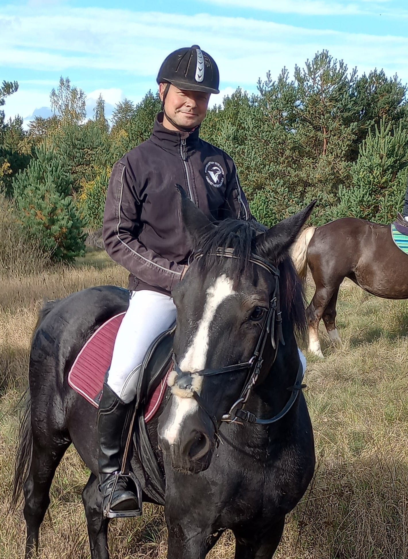 Piotr Mitkowski na koniu